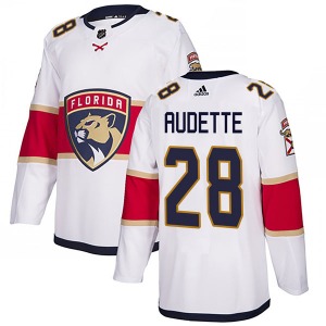 Authentic Adidas Adult Donald Audette White Away Jersey - NHL Florida Panthers