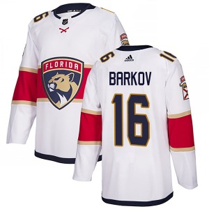 Authentic Adidas Adult Aleksander Barkov White Away Jersey - NHL Florida Panthers