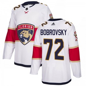 Authentic Adidas Adult Sergei Bobrovsky White Away Jersey - NHL Florida Panthers