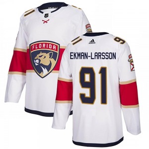 Authentic Adidas Adult Oliver Ekman-Larsson White Away Jersey - NHL Florida Panthers