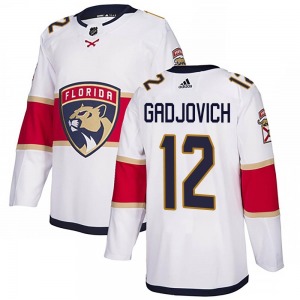 Authentic Adidas Adult Jonah Gadjovich White Away Jersey - NHL Florida Panthers