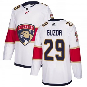 Authentic Adidas Adult Mack Guzda White Away Jersey - NHL Florida Panthers