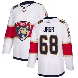 Authentic Adidas Adult Jaromir Jagr White Away Jersey - NHL Florida Panthers