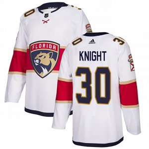 Authentic Adidas Adult Spencer Knight White Away Jersey - NHL Florida Panthers