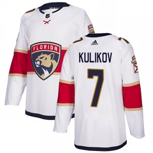 Authentic Adidas Adult Dmitry Kulikov White Away Jersey - NHL Florida Panthers