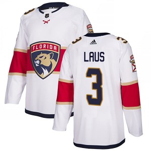 Authentic Adidas Adult Paul Laus White Away Jersey - NHL Florida Panthers