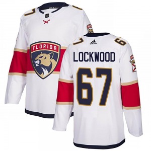 Authentic Adidas Adult William Lockwood White Away Jersey - NHL Florida Panthers