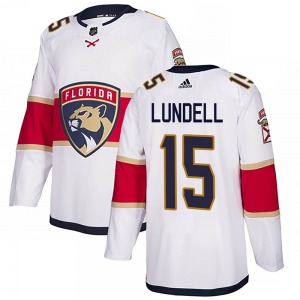 Authentic Adidas Adult Anton Lundell White Away Jersey - NHL Florida Panthers