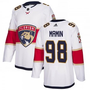 Authentic Adidas Adult Maxim Mamin White Away Jersey - NHL Florida Panthers