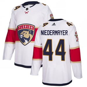 Authentic Adidas Adult Rob Niedermayer White Away Jersey - NHL Florida Panthers