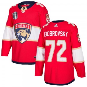 Authentic Adidas Adult Sergei Bobrovsky Red Home 2023 Stanley Cup Final Jersey - NHL Florida Panthers