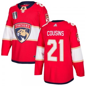 Authentic Adidas Adult Nick Cousins Red Home 2023 Stanley Cup Final Jersey - NHL Florida Panthers