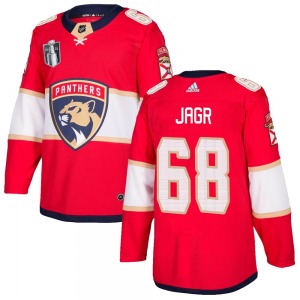 Authentic Adidas Adult Jaromir Jagr Red Home 2023 Stanley Cup Final Jersey - NHL Florida Panthers