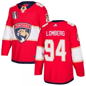 Authentic Adidas Adult Ryan Lomberg Red Home 2023 Stanley Cup Final Jersey - NHL Florida Panthers