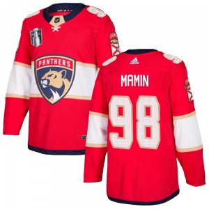 Authentic Adidas Adult Maxim Mamin Red Home 2023 Stanley Cup Final Jersey - NHL Florida Panthers