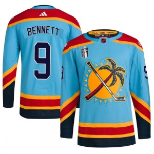 Authentic Adidas Youth Sam Bennett Light Blue Reverse Retro 2.0 2023 Stanley Cup Final Jersey - NHL Florida Panthers
