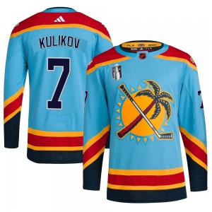 Authentic Adidas Youth Dmitry Kulikov Light Blue Reverse Retro 2.0 2023 Stanley Cup Final Jersey - NHL Florida Panthers
