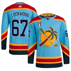 Authentic Adidas Youth William Lockwood Light Blue Reverse Retro 2.0 2023 Stanley Cup Final Jersey - NHL Florida Panthers