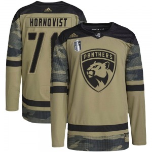 Authentic Adidas Adult Patric Hornqvist Camo Military Appreciation Practice 2023 Stanley Cup Final Jersey - NHL Florida Panthers