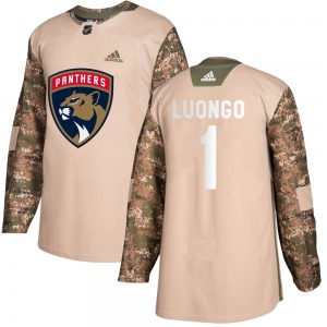 Authentic Adidas Adult Roberto Luongo Camo Veterans Day Practice Jersey - NHL Florida Panthers