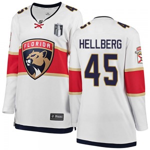 Breakaway Fanatics Branded Women's Magnus Hellberg White Away 2023 Stanley Cup Final Jersey - NHL Florida Panthers