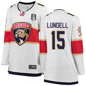 Breakaway Fanatics Branded Women's Anton Lundell White Away 2023 Stanley Cup Final Jersey - NHL Florida Panthers