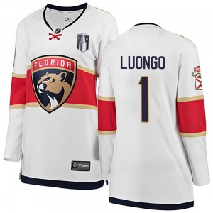 Breakaway Fanatics Branded Women's Roberto Luongo White Away 2023 Stanley Cup Final Jersey - NHL Florida Panthers