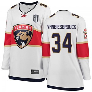 Breakaway Fanatics Branded Women's John Vanbiesbrouck White Away 2023 Stanley Cup Final Jersey - NHL Florida Panthers