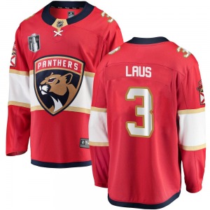 Breakaway Fanatics Branded Youth Paul Laus Red Home 2023 Stanley Cup Final Jersey - NHL Florida Panthers