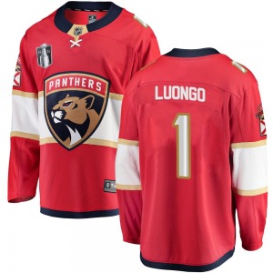 Breakaway Fanatics Branded Youth Roberto Luongo Red Home 2023 Stanley Cup Final Jersey - NHL Florida Panthers