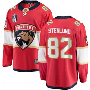Breakaway Fanatics Branded Youth Kevin Stenlund Red Home 2023 Stanley Cup Final Jersey - NHL Florida Panthers