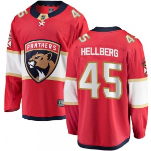 Breakaway Fanatics Branded Adult Magnus Hellberg Red Home Jersey - NHL Florida Panthers
