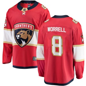 Breakaway Fanatics Branded Adult Peter Worrell Red Home Jersey - NHL Florida Panthers