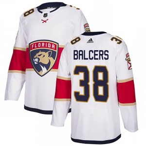 Authentic Adidas Youth Rudolfs Balcers White Away Jersey - NHL Florida Panthers