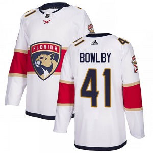 Authentic Adidas Youth Henry Bowlby White Away Jersey - NHL Florida Panthers