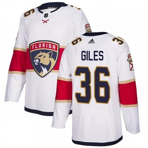 Authentic Adidas Youth Patrick Giles White Away Jersey - NHL Florida Panthers