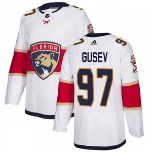 Authentic Adidas Youth Nikita Gusev White Away Jersey - NHL Florida Panthers