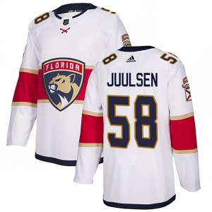 Authentic Adidas Youth Noah Juulsen White Away Jersey - NHL Florida Panthers