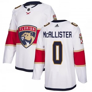 Authentic Adidas Youth Ryan McAllister White Away Jersey - NHL Florida Panthers