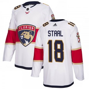 Authentic Adidas Youth Marc Staal White Away Jersey - NHL Florida Panthers