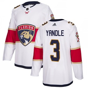 Authentic Adidas Youth Keith Yandle White Away Jersey - NHL Florida Panthers