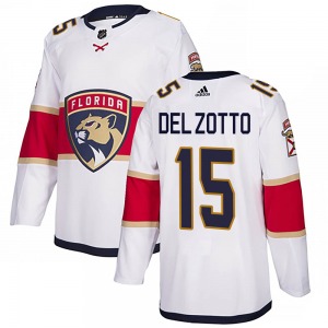 Authentic Adidas Youth Michael Del Zotto White Away Jersey - NHL Florida Panthers