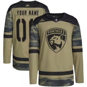 Authentic Adidas Youth Custom Camo Custom Military Appreciation Practice Jersey - NHL Florida Panthers