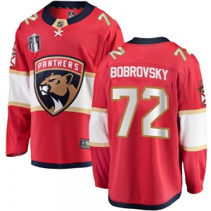 Breakaway Fanatics Branded Adult Sergei Bobrovsky Red Home 2023 Stanley Cup Final Jersey - NHL Florida Panthers