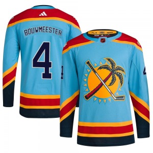 Authentic Adidas Youth Jay Bouwmeester Light Blue Reverse Retro 2.0 Jersey - NHL Florida Panthers