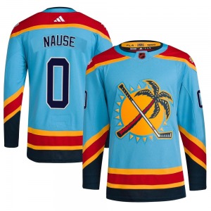Authentic Adidas Youth Evan Nause Light Blue Reverse Retro 2.0 Jersey - NHL Florida Panthers