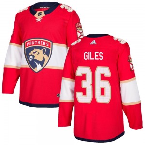 Authentic Adidas Youth Patrick Giles Red Home Jersey - NHL Florida Panthers