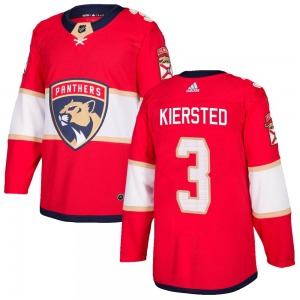 Authentic Adidas Youth Matt Kiersted Red Home Jersey - NHL Florida Panthers