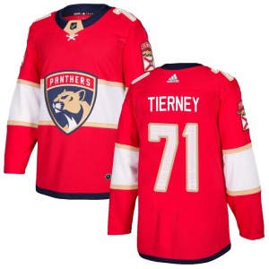 Authentic Adidas Youth Chris Tierney Red Home Jersey - NHL Florida Panthers
