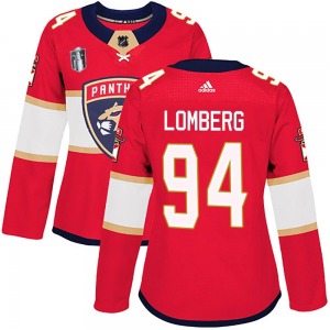 Authentic Adidas Women's Ryan Lomberg Red Home 2023 Stanley Cup Final Jersey - NHL Florida Panthers